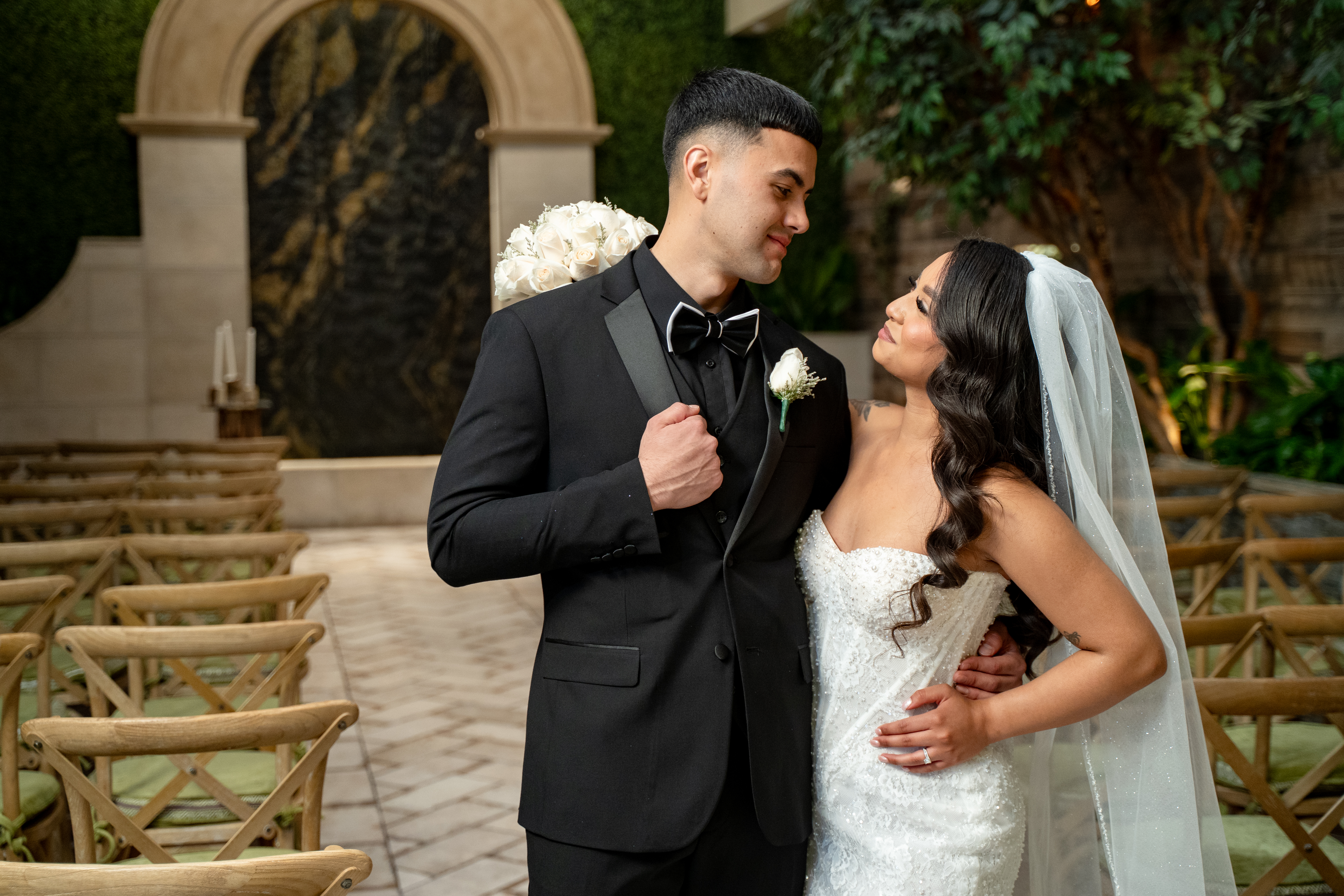Chapel of the Flowers couple